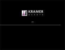 Tablet Screenshot of kramerevents.com